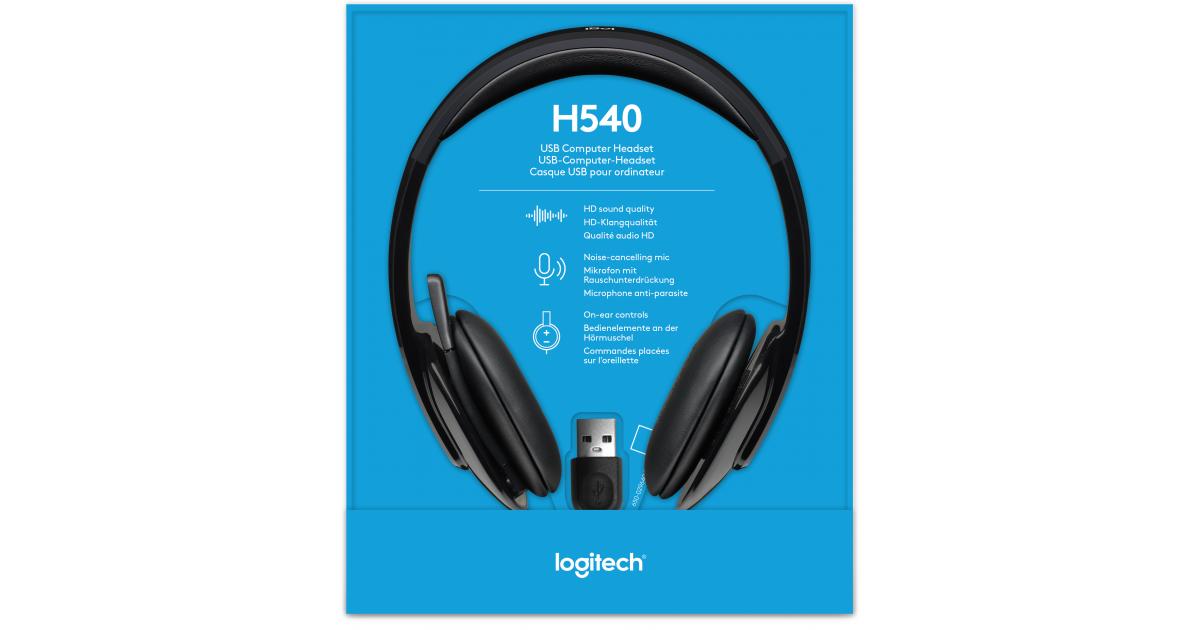 logitech h540 usb computer headset
